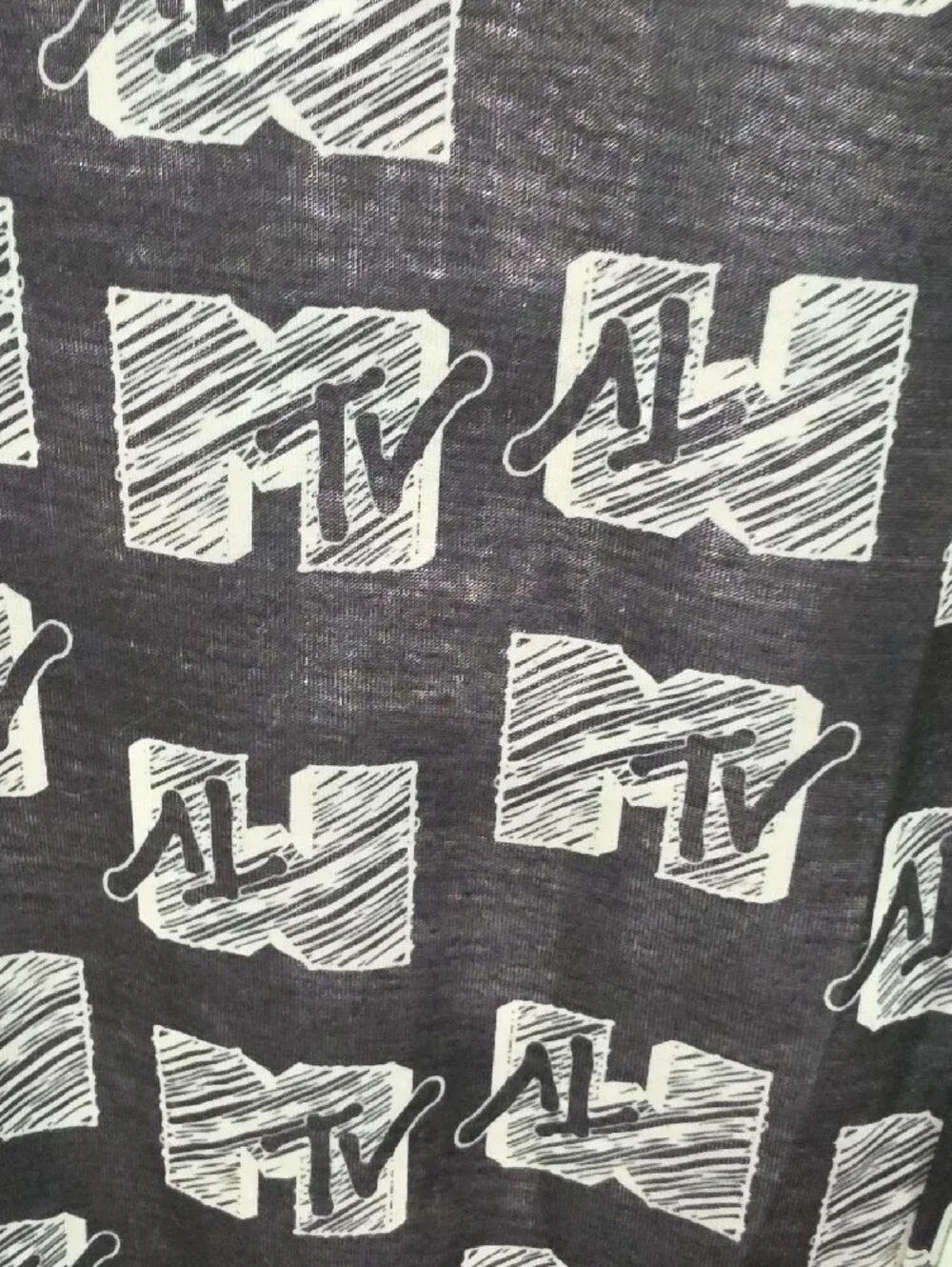 MTV Black & White Logo Pajamas